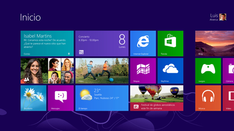 Escritorio de Windows 8
